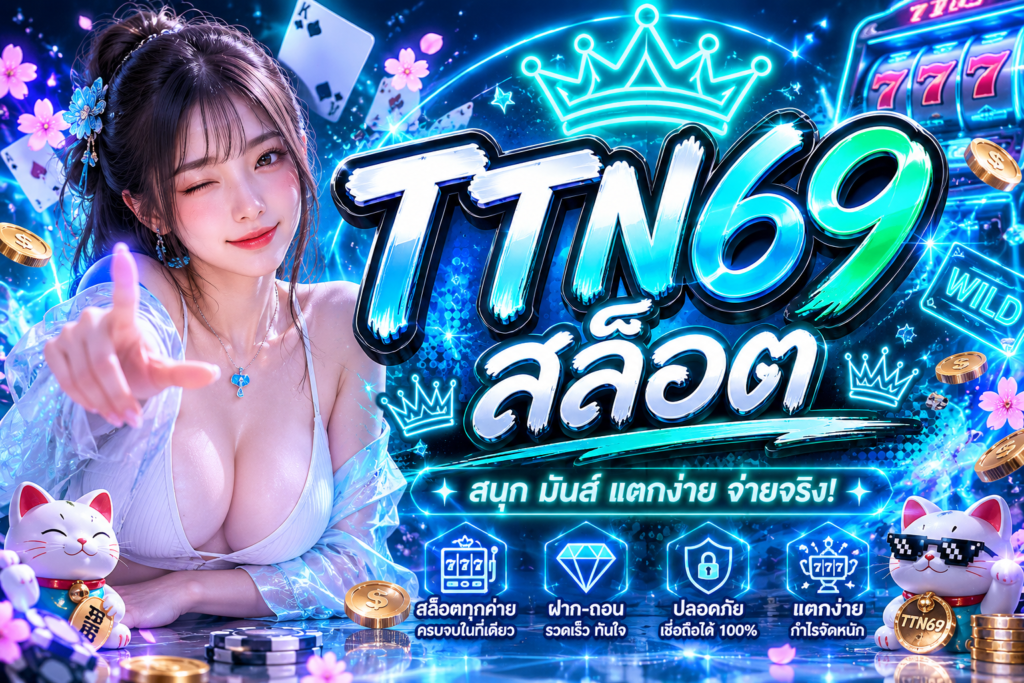 TTN69 สล็อต เว็บตรงสายปั่นแห่งยุค เล่นมันส์ แตกไว ถอนไม่มีอั้น